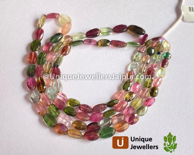 Tourmaline Faceted Oval Beads